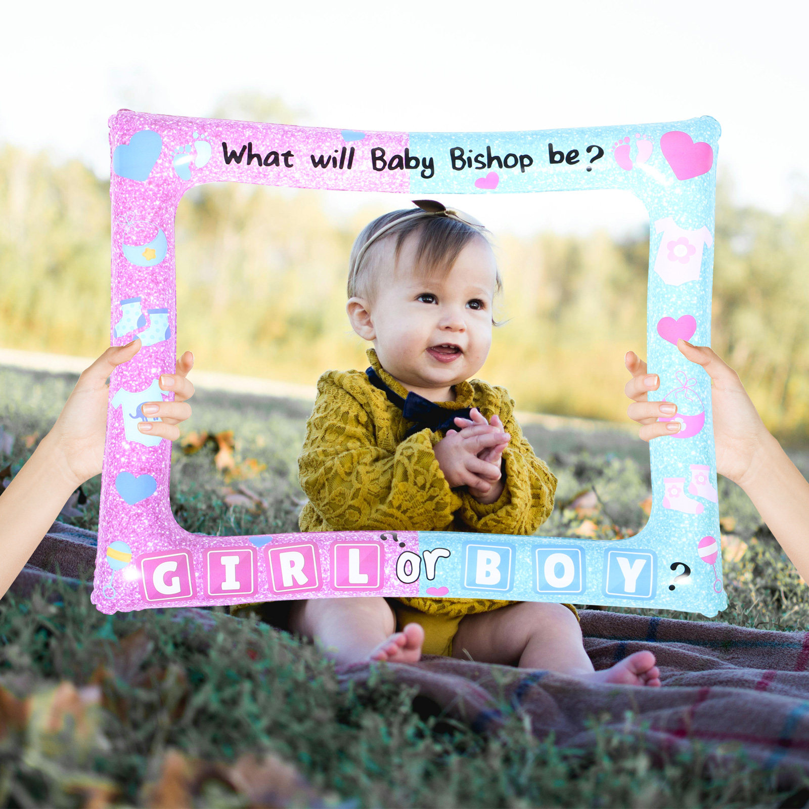 Photo Booth Frame - 아기 성별 공개 포토 부스 프레임,