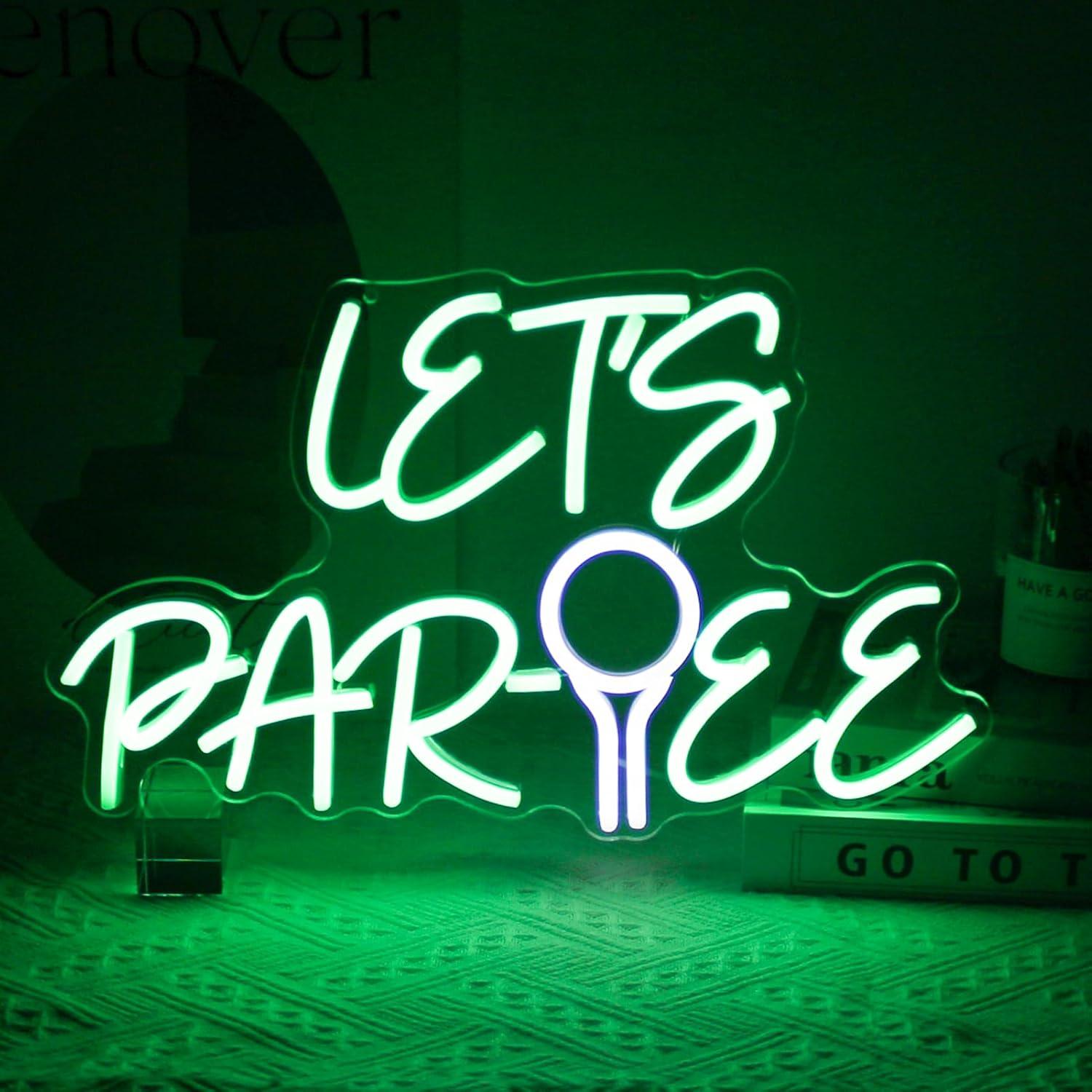Neon Sign Party - 골프공 모양의 USB 디밍 가능 LED