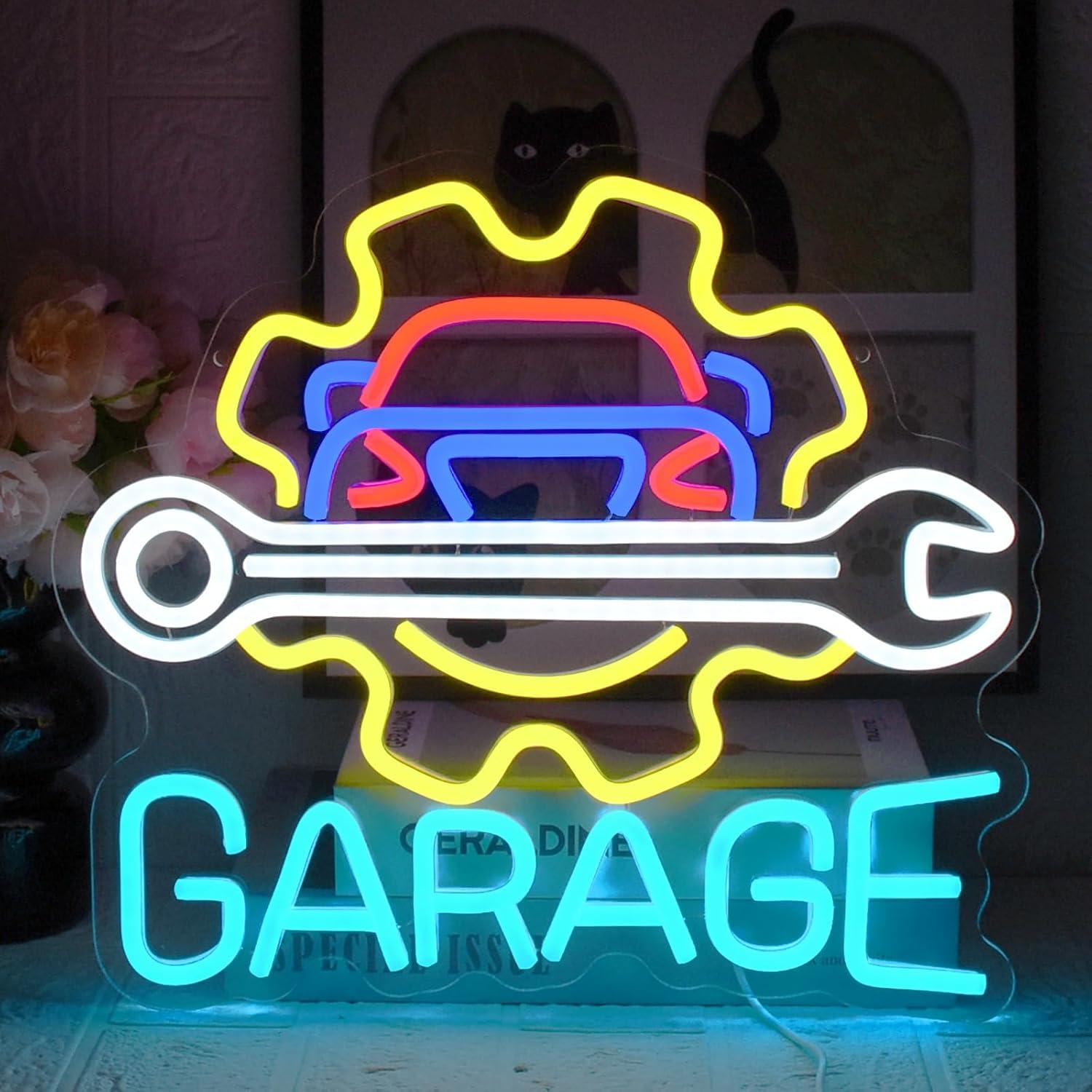 Neon Sign Party - 차고 네온사인 USB 전원 LED 디밍