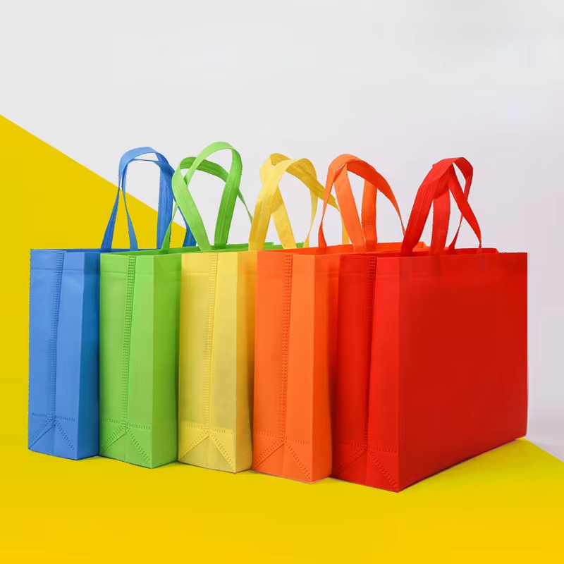 Event Party Shop - 10/20PCS 두꺼운 부직포 토트백 맞춤형 로고