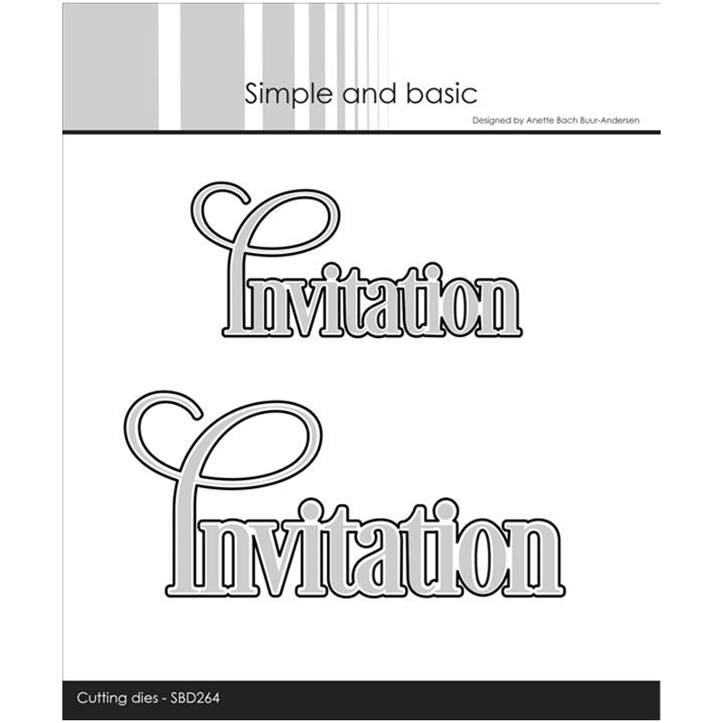 Papercraft Supply Invitation - 초대장 문구 금속 절단 다이, 스크랩북