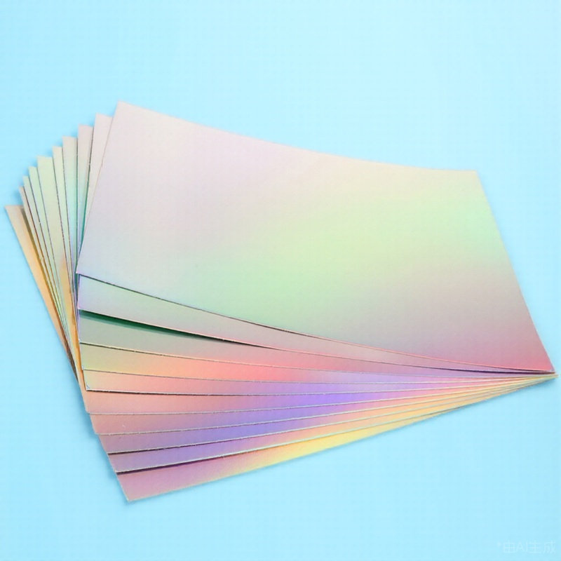 Papercraft Supply Invitation - 10장 홀로그램 카드지 DIY 공예 용품