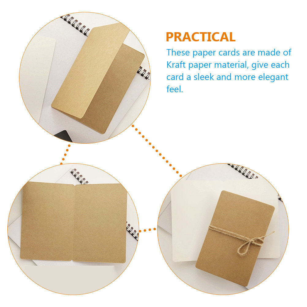 20Pcs 소박한 빈 카드 크래프트 종이 5x7 접힌  - Papercraft Supply Invitation 리뷰 및 가격