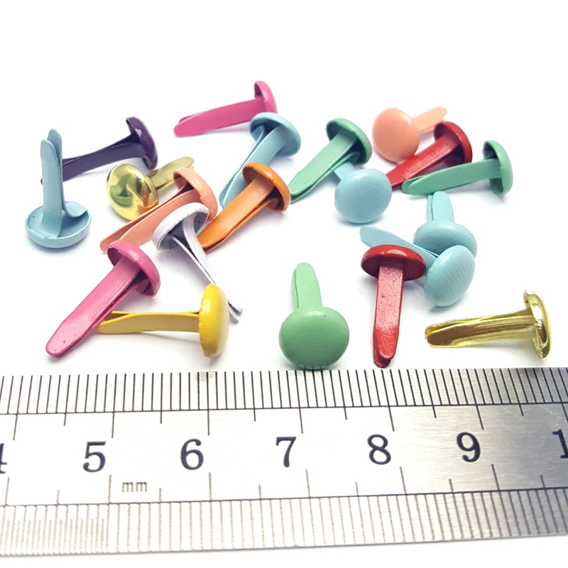 500pcs 8mm 금속 Brads 스크랩북 액세서리  - Papercraft Supply Invitation 리뷰 및 가격