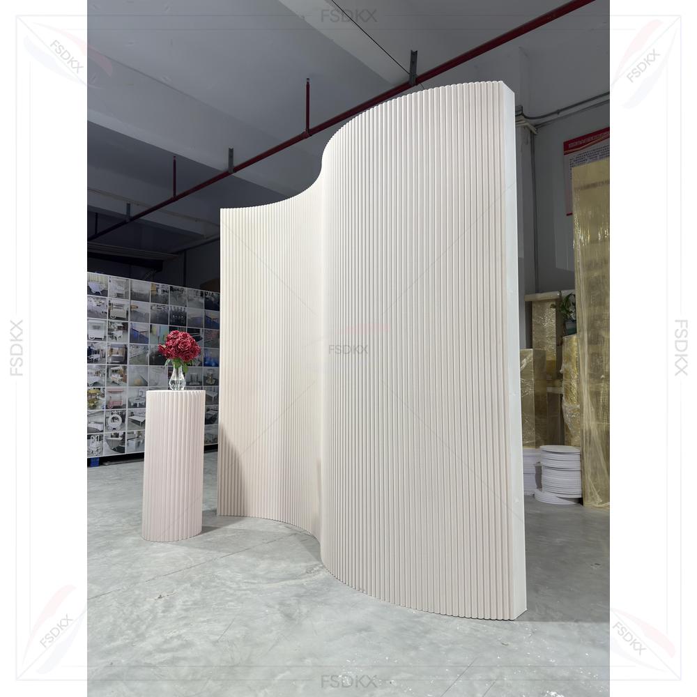새로운 디자인 PVC 웨딩 배경막 흰색 맞춤형 스타일  - Party Event Supplier 리뷰 및 가격