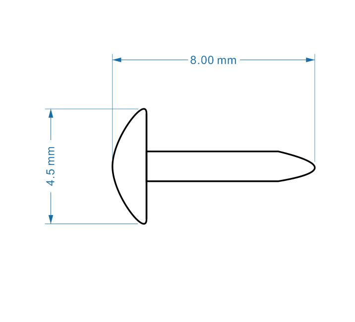 500pcs 4.5mm 화이트 금속 brads scra - Papercraft Supply Invitation 리뷰 및 가격