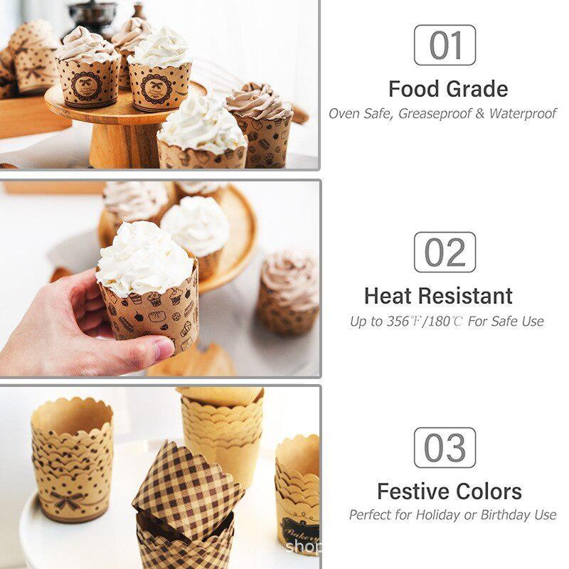 컵케이크 종이 컵 래퍼 베이킹 컵 세트, 베이커리 파티 - Plastic Cup 50Pcs 리뷰 및 가격