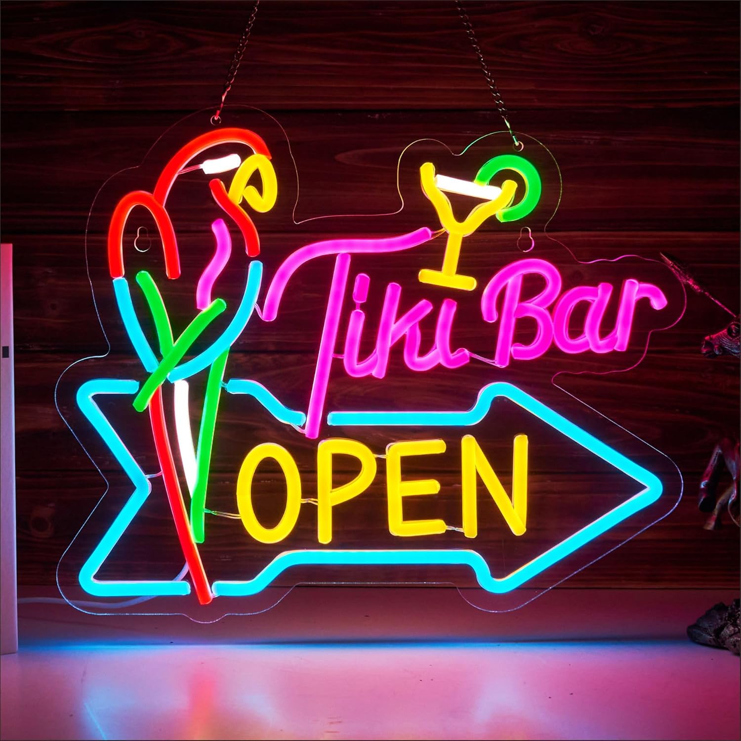 바 오픈 네온사인 비즈니스 아트 벽 조명 USB LED - Neon Sign Party 리뷰 및 가격