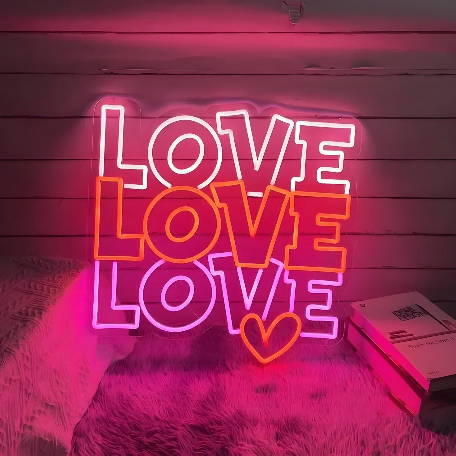 사랑 네온사인 USB 디밍 가능 LED 네온 조명, 결 - Neon Sign Party 리뷰 및 가격