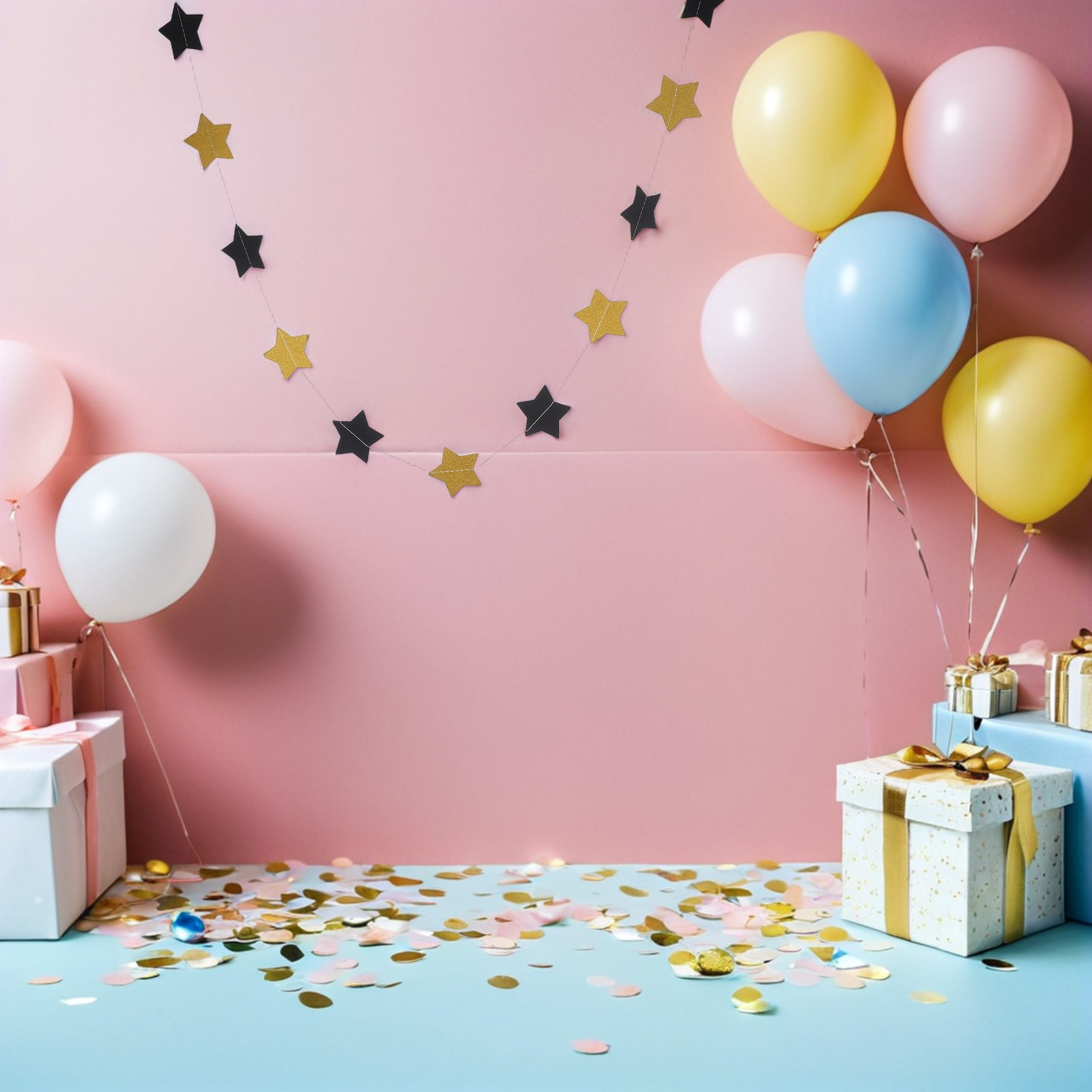 2Pcs 골드 스타 갈란드 배너 양면 반짝이 파티 장식 - Party Banner Gold 리뷰 및 가격