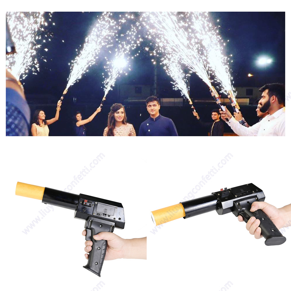 콜드 파이로 총 휴대용 사수 점화 파티 무대 분수 불꽃 - Confetti Cannon Tube 리뷰 및 가격