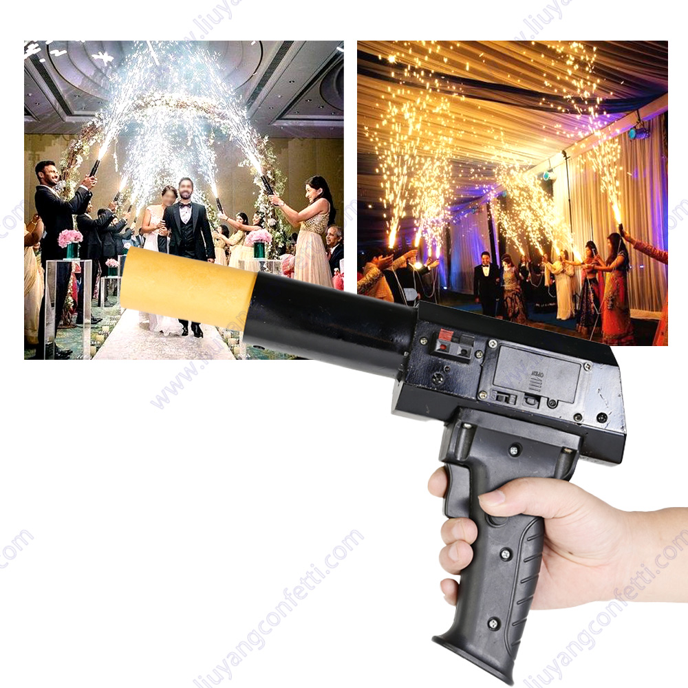 콜드 파이로 총 휴대용 사수 점화 파티 무대 분수 불꽃 - Confetti Cannon Tube 리뷰 및 가격