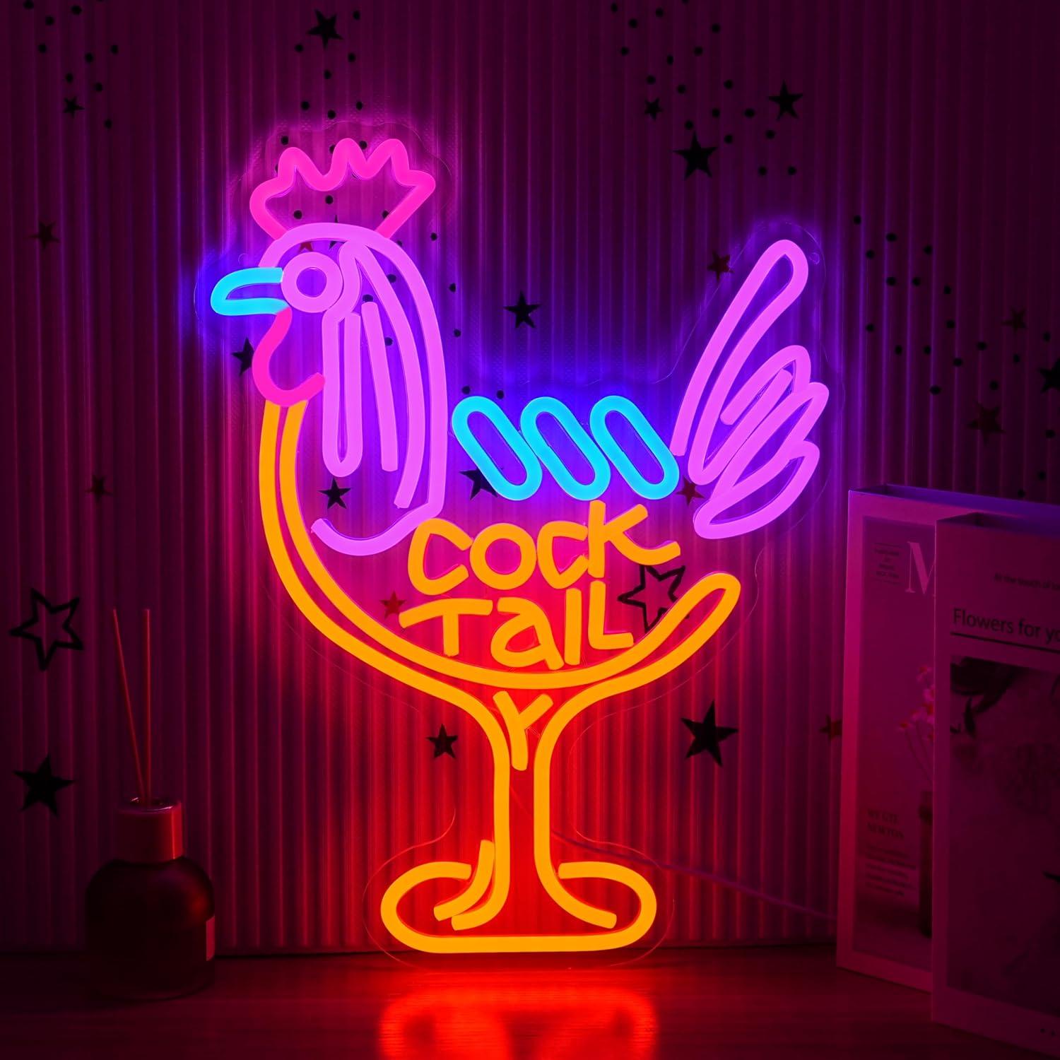 칵테일 네온사인 USB 디밍 가능 LED 조명 바, 펍 - Neon Sign Party 리뷰 및 가격